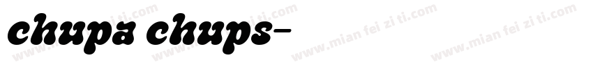 chupa chups字体转换